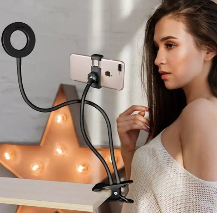 Adjustable USB LED Selfie Ring Light -8cm Stand