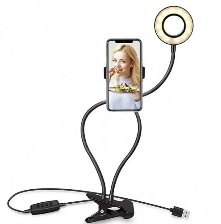 Adjustable USB LED Selfie Ring Light -8cm Stand